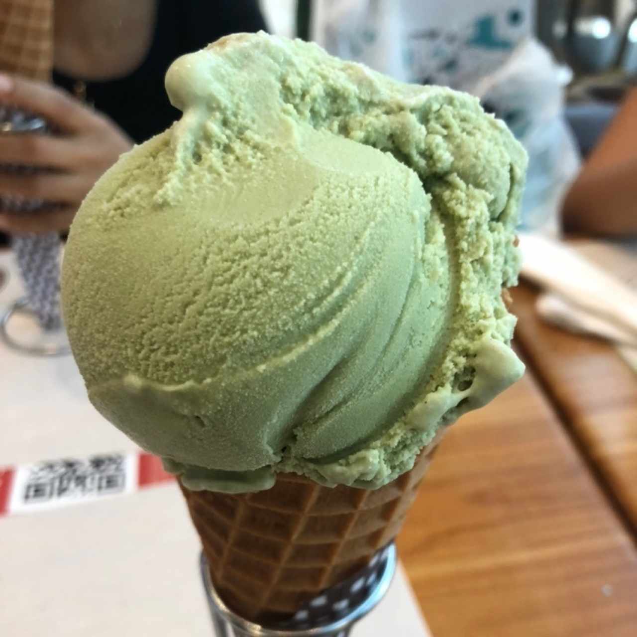 Helado de pistacho