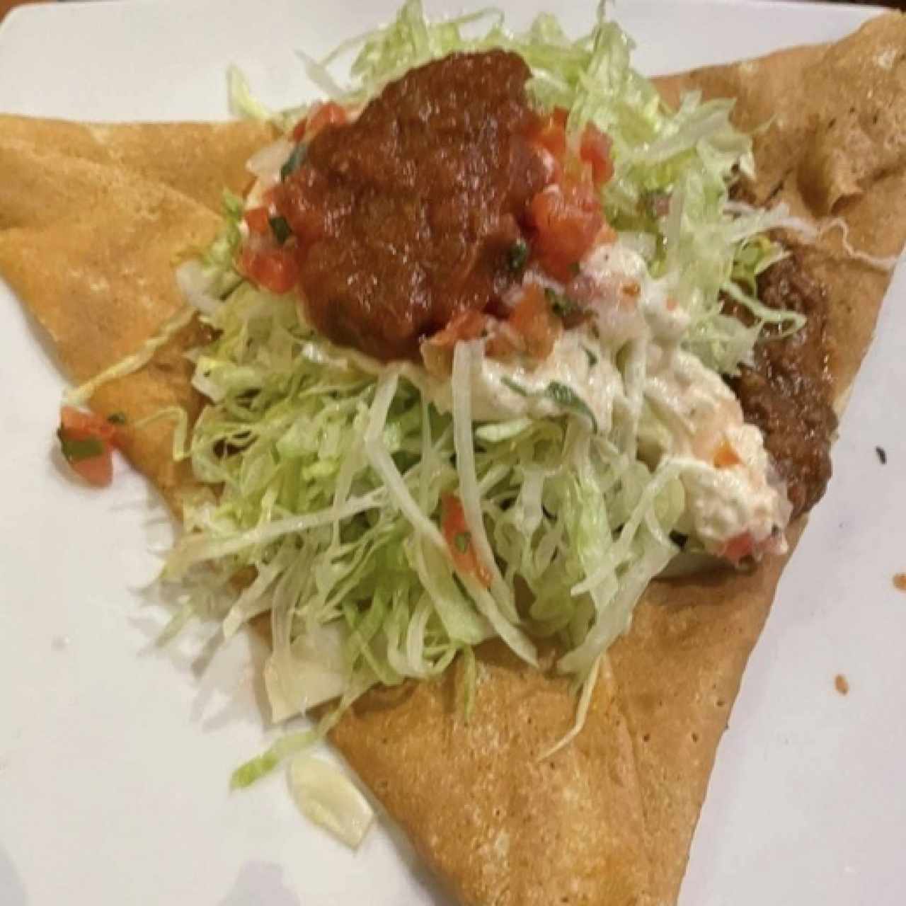 Crepes mexicana de carne