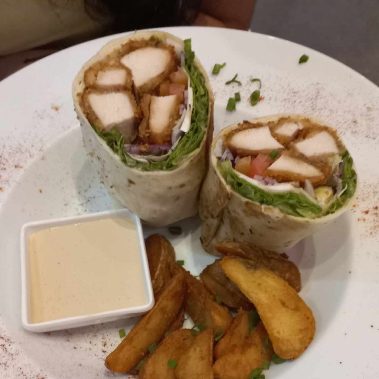 Wrap de pollo Thai