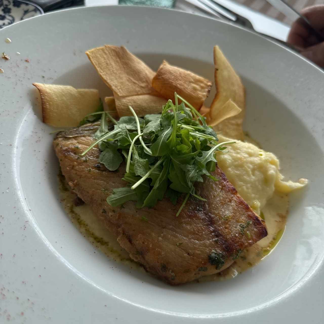 Corvina al Mango y Coco