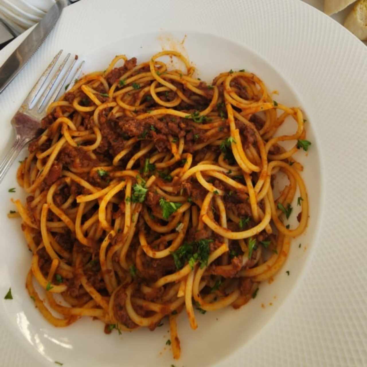 Spaguetti a la boloñesa