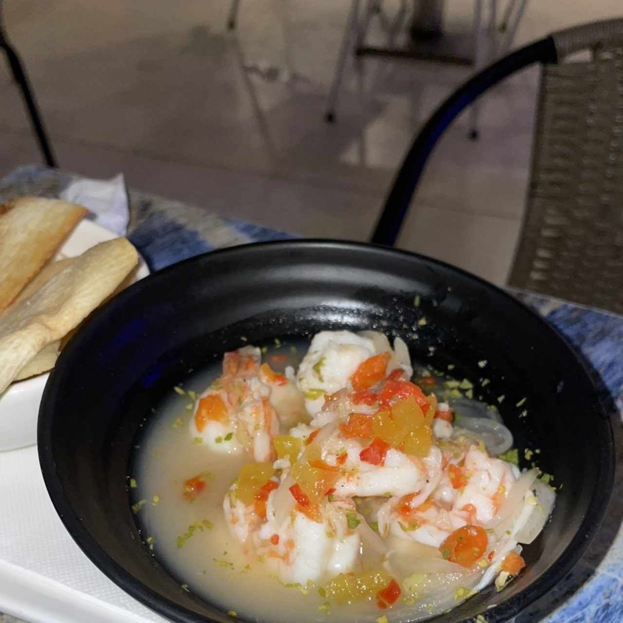 Entradas - Ceviche de camarones