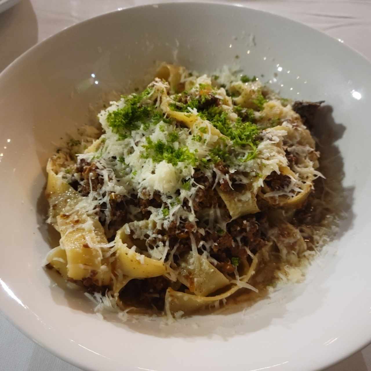 pappardelle ragu con cordero