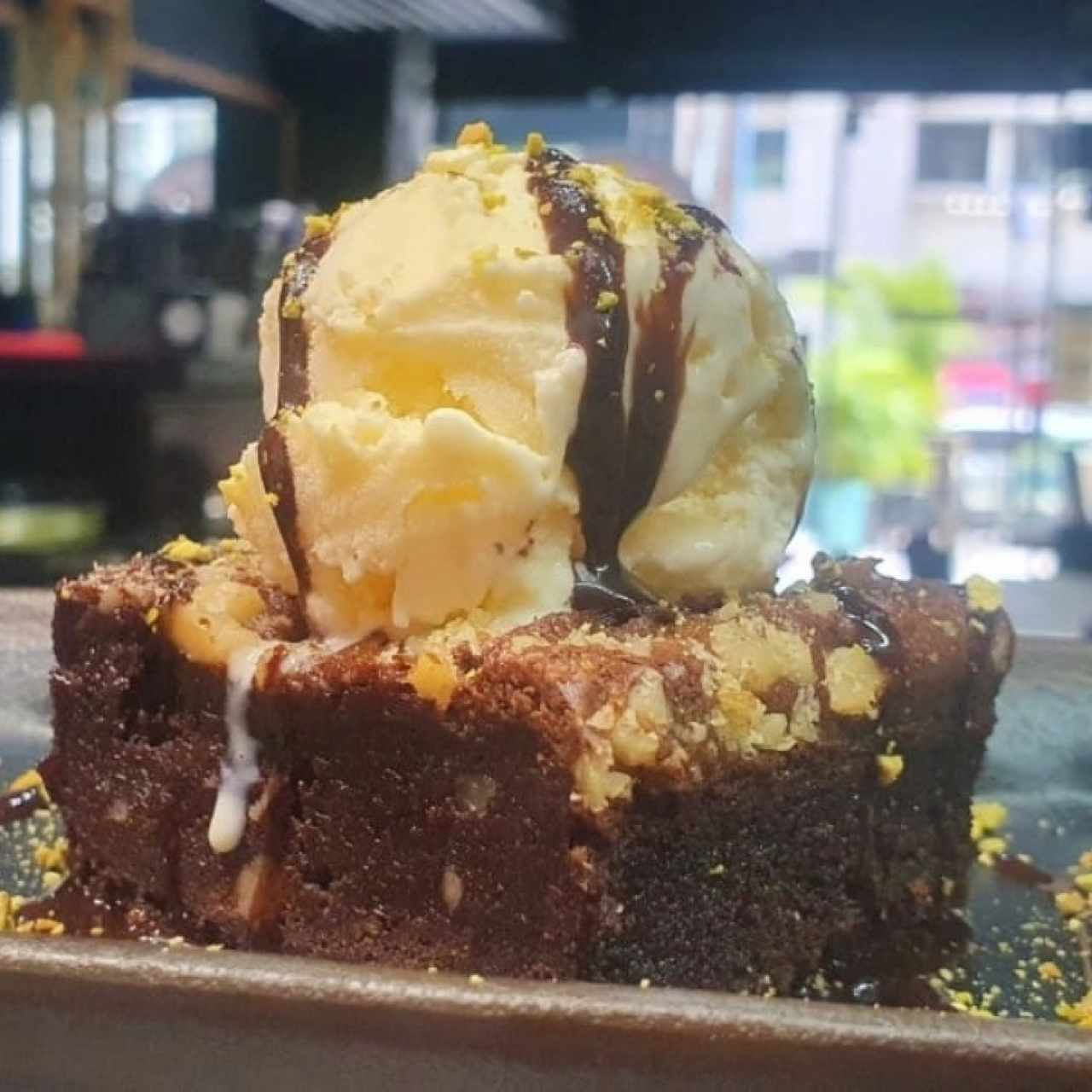 Brownie con Gelato