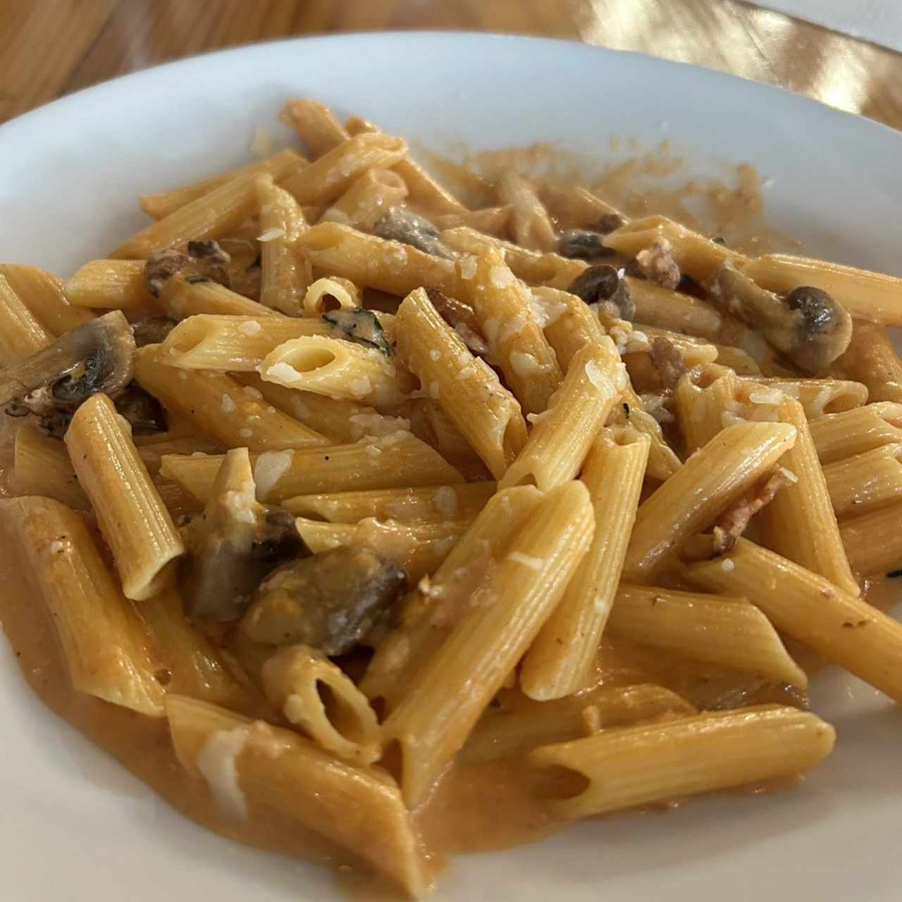 Pasta con hongos 