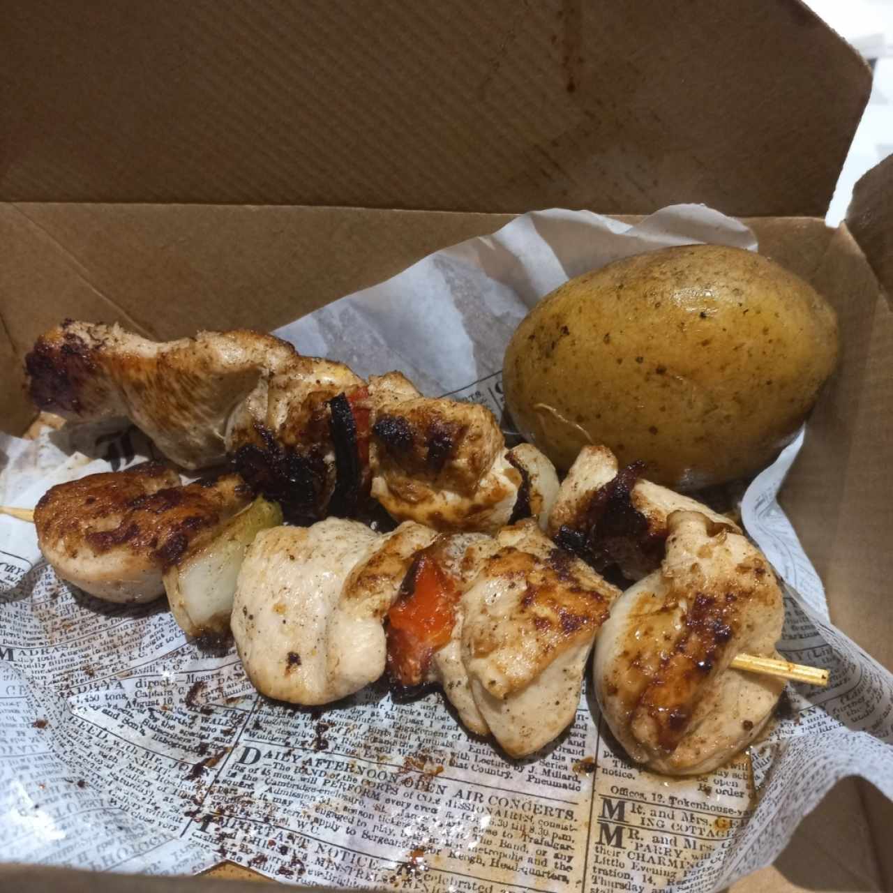 Plato Fuerte - Brocheta de Pollo