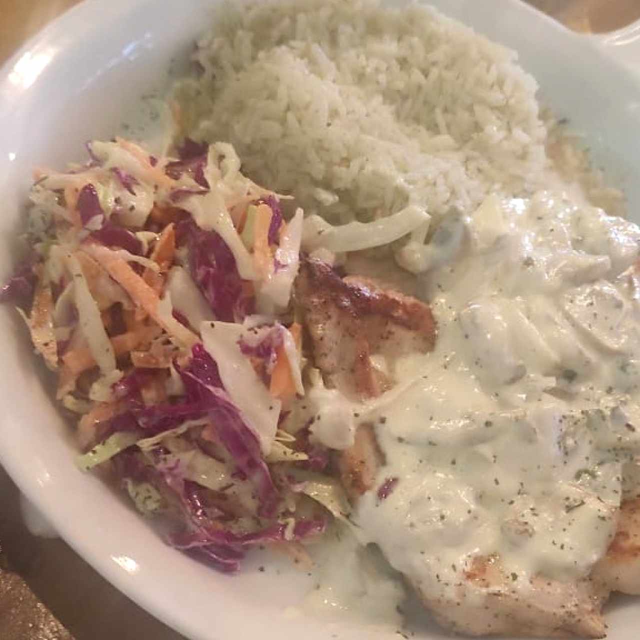 Pollo con champiñones 