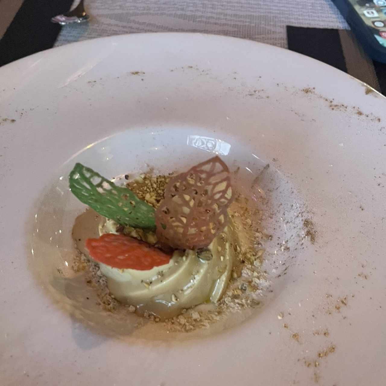 Panna cotta al pistacho