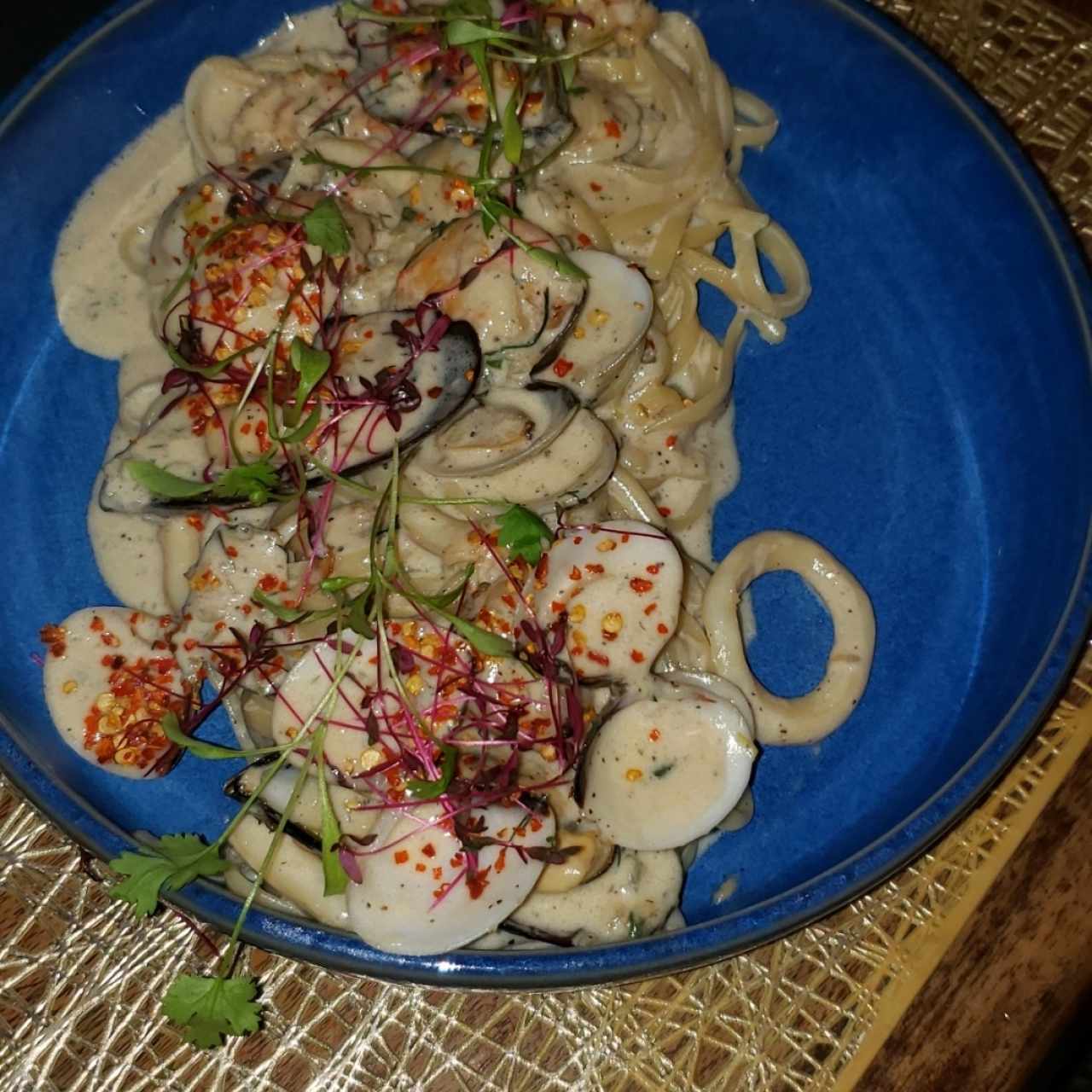 Pasta de Mariscos al Jerez