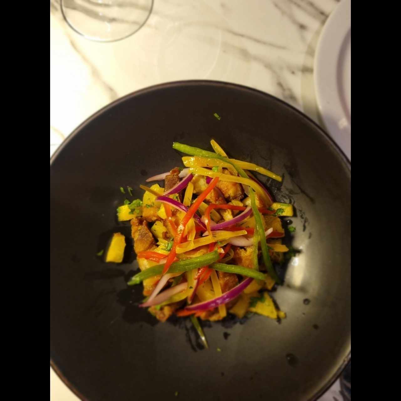 Entradas Calientes - Ceviche de Porkbelly