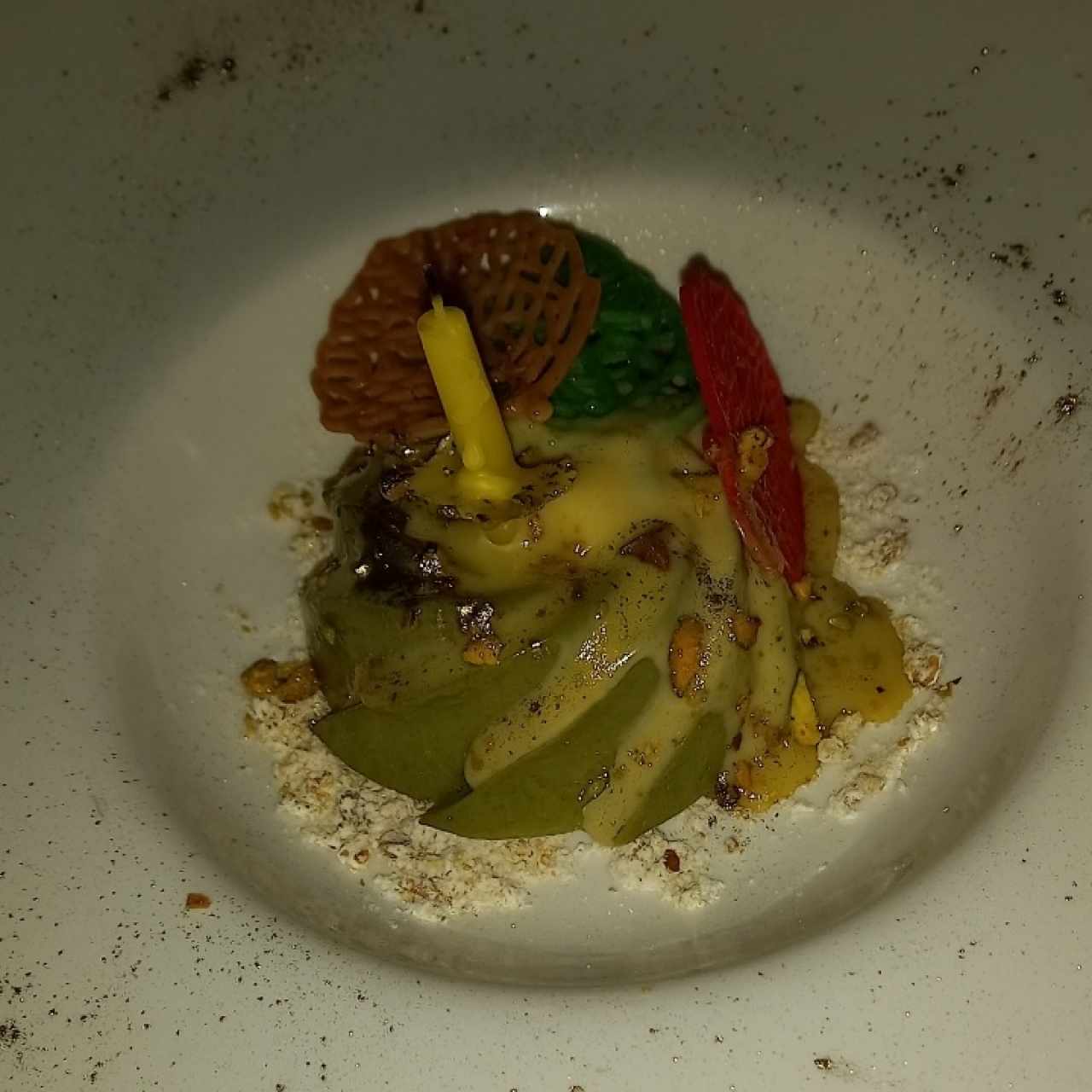 pannacotta de pstacho