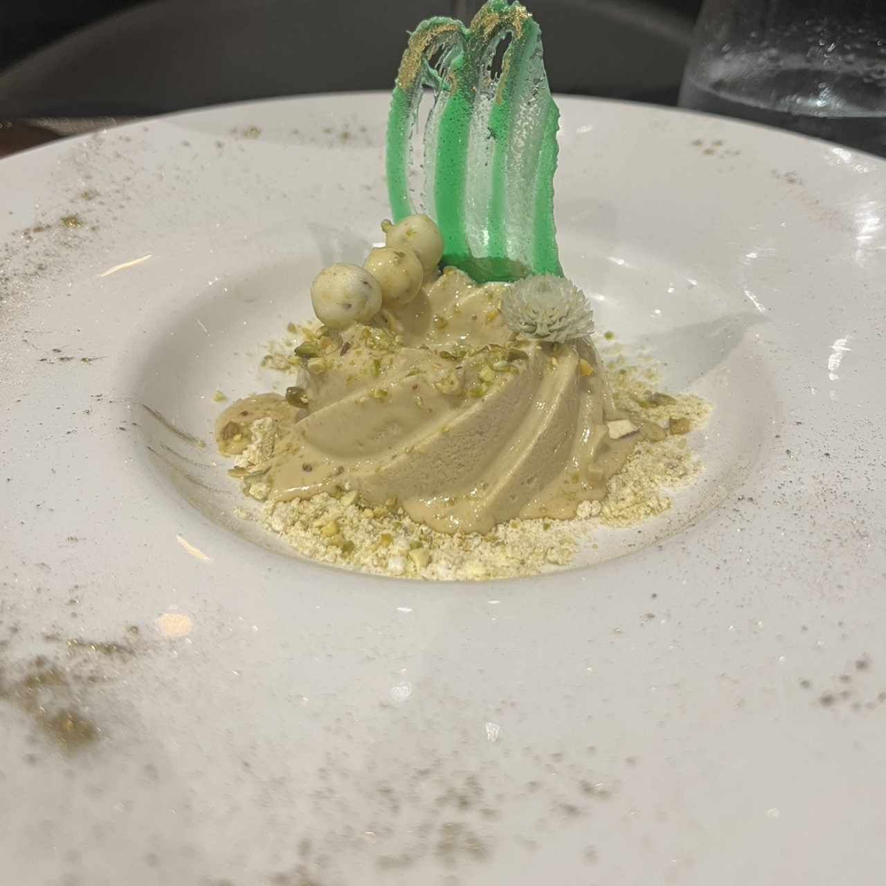 Panna cotta al pistacho