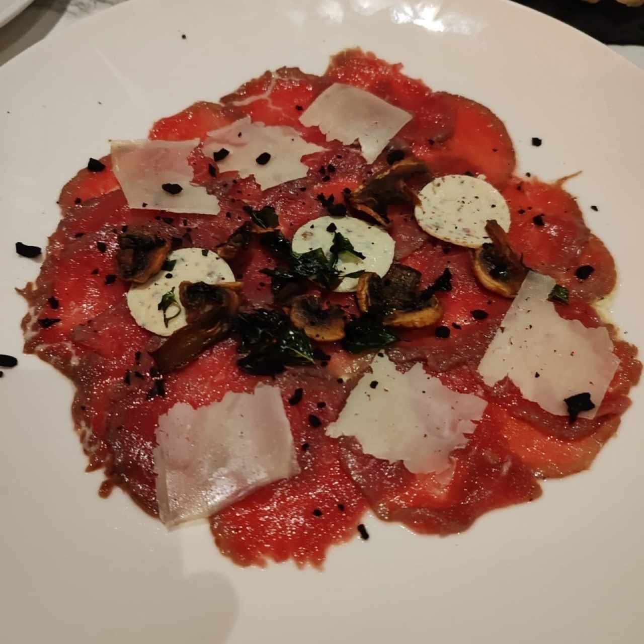 Entradas Frías - Carpaccio Res
