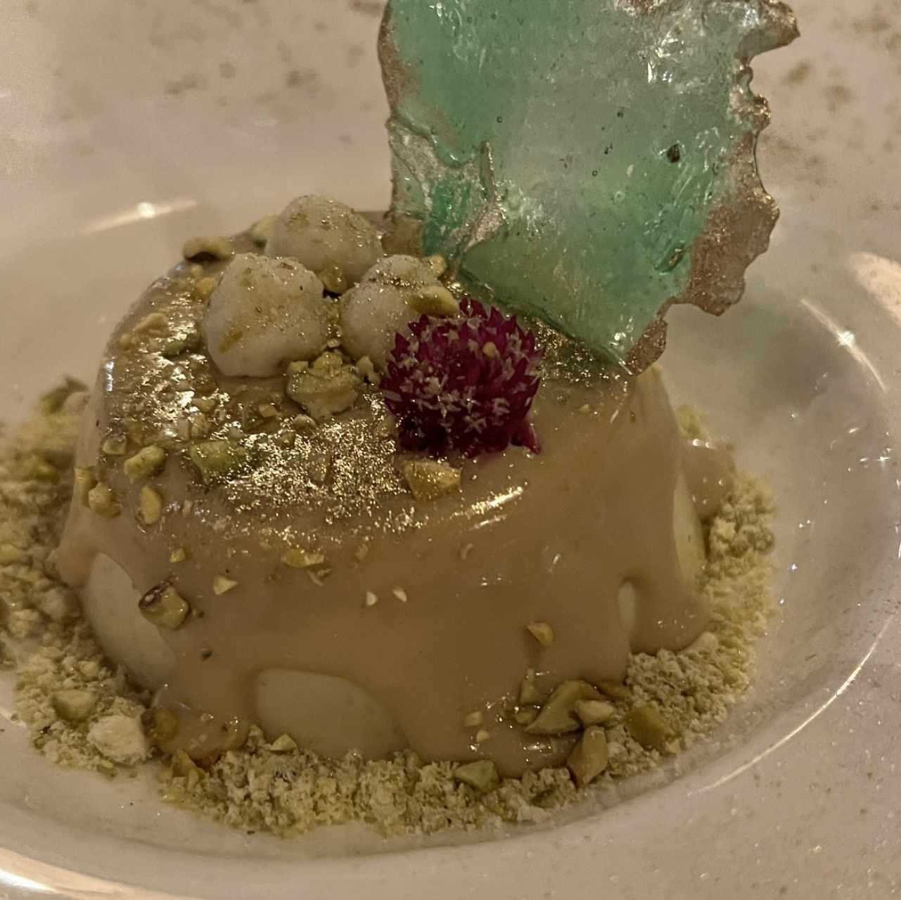 Panna cotta al pistacho