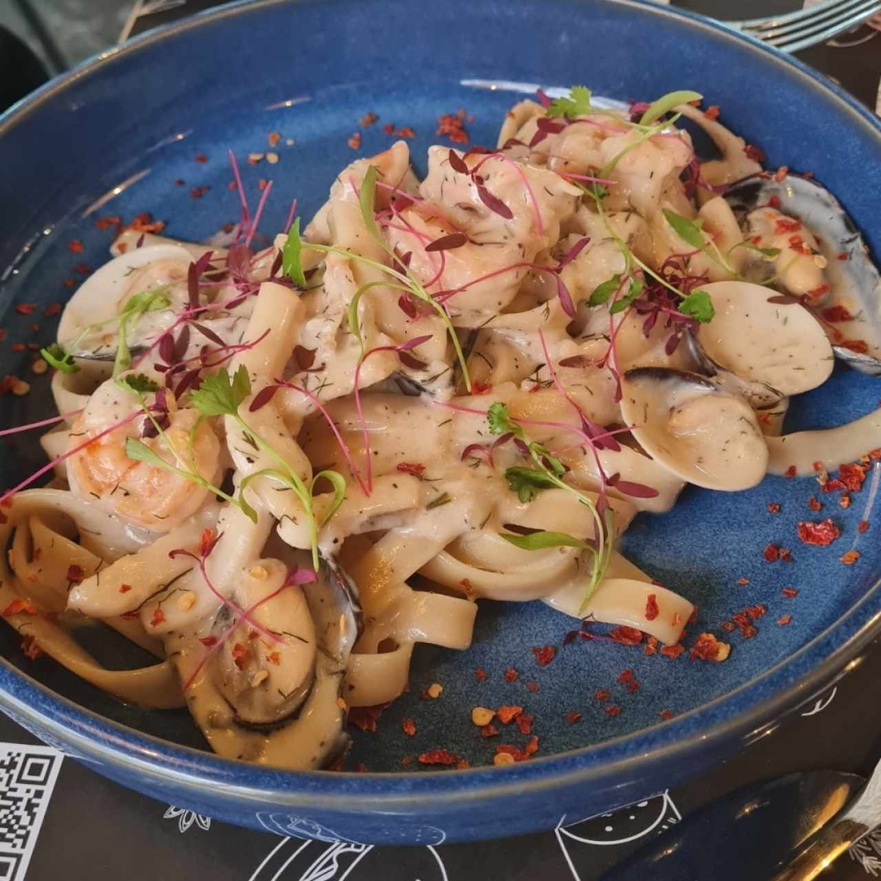 pasta con mariscos 