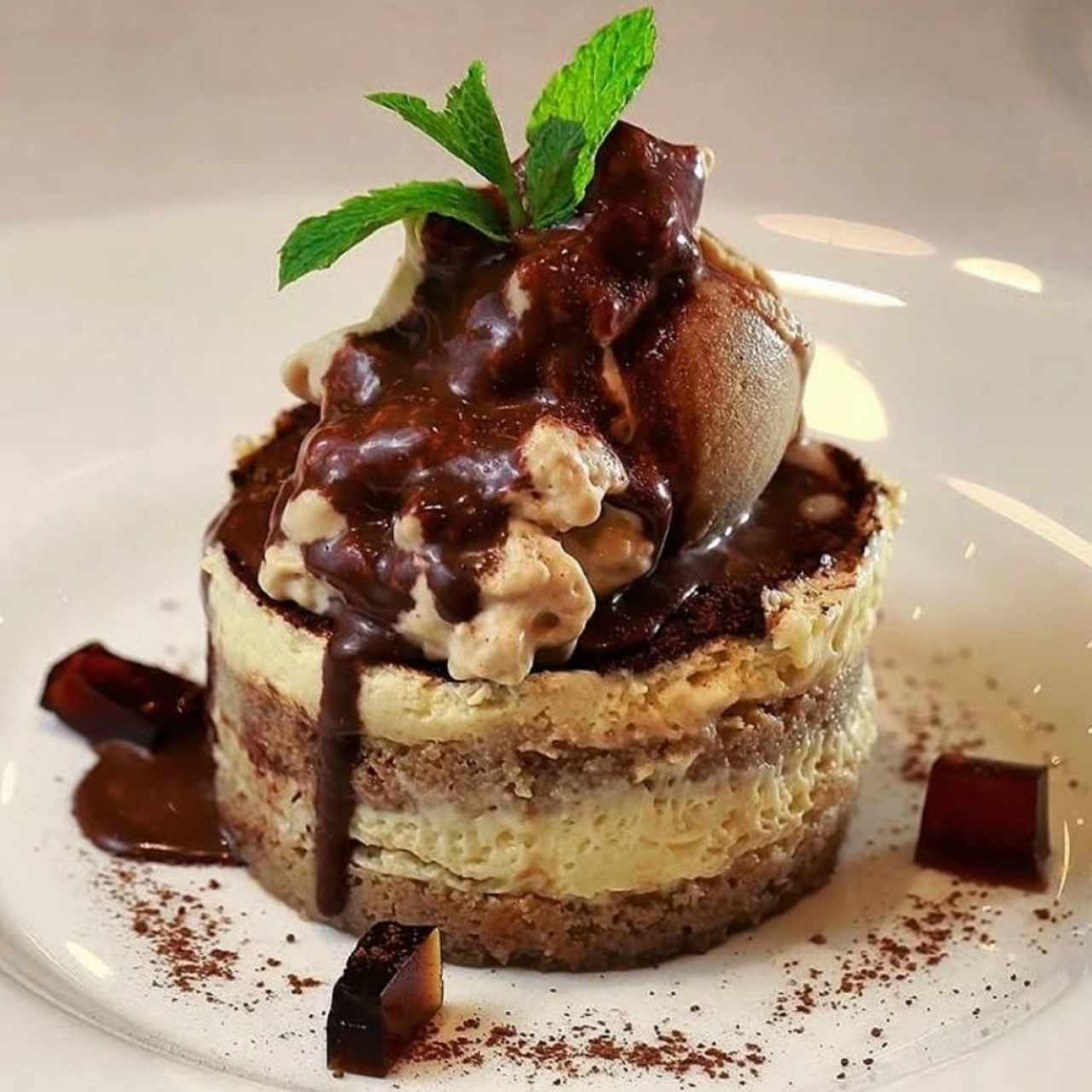 tiramisu de baileys con helado de café 