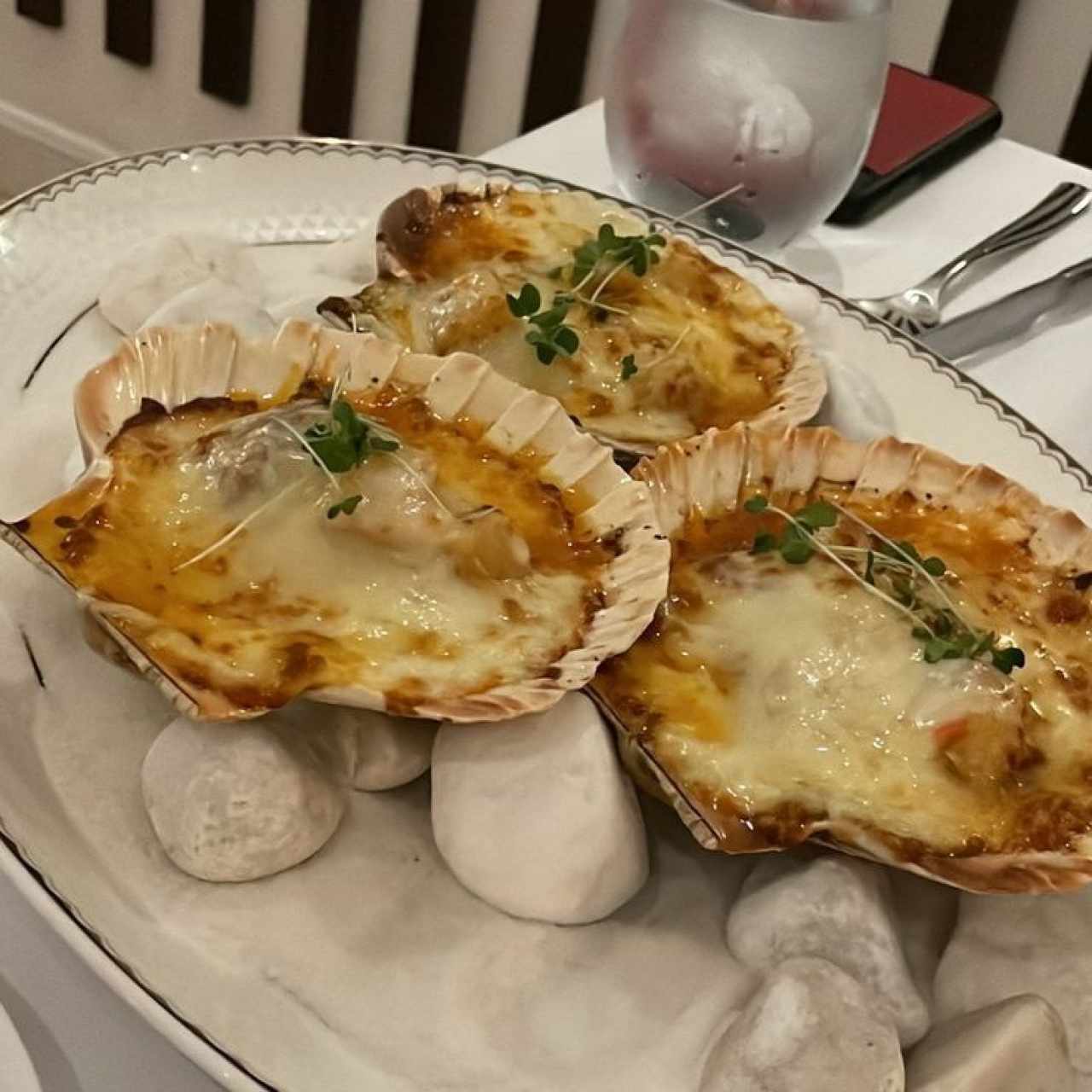 Vieiras a la Gallega Gratinadas