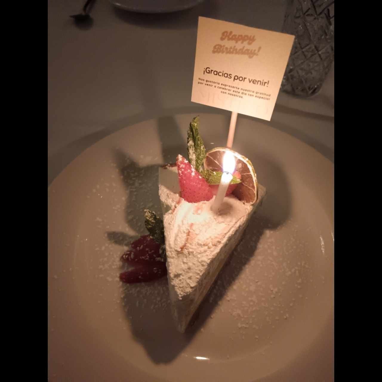 Dulce de cortesía por cumpleaños 