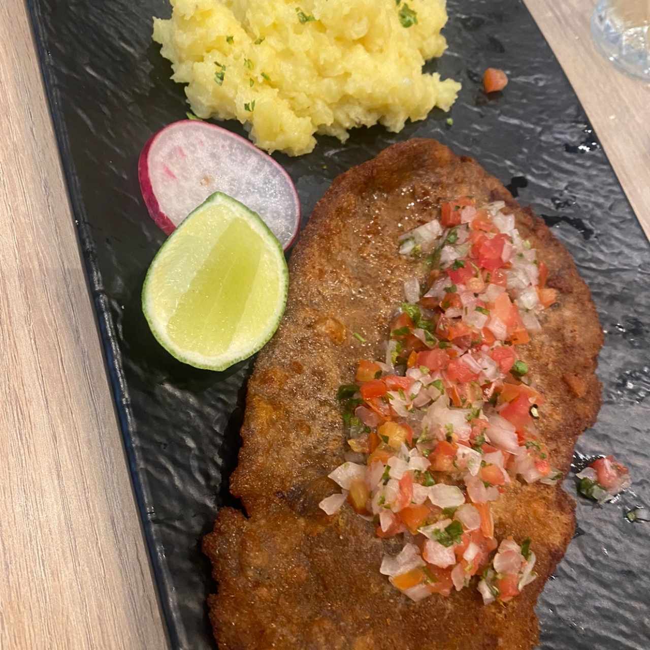 Milanesa a la peche