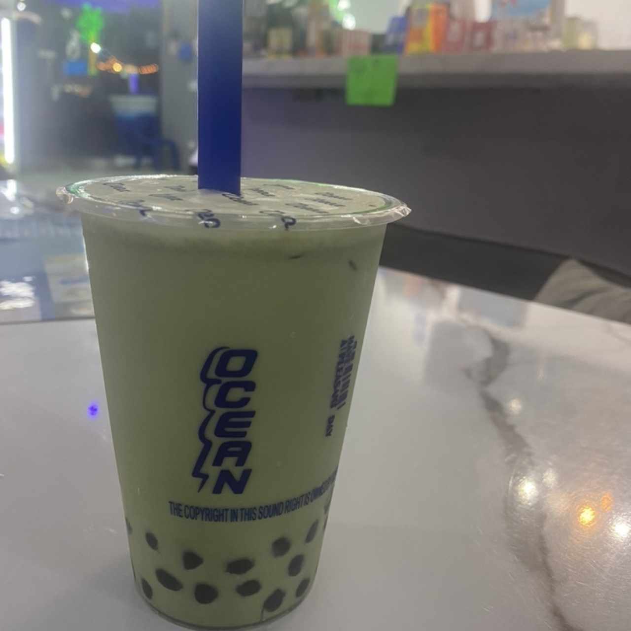 Bubble tea Matcha