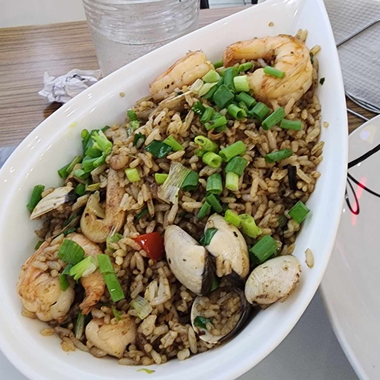 arroz chaufa de mariscos