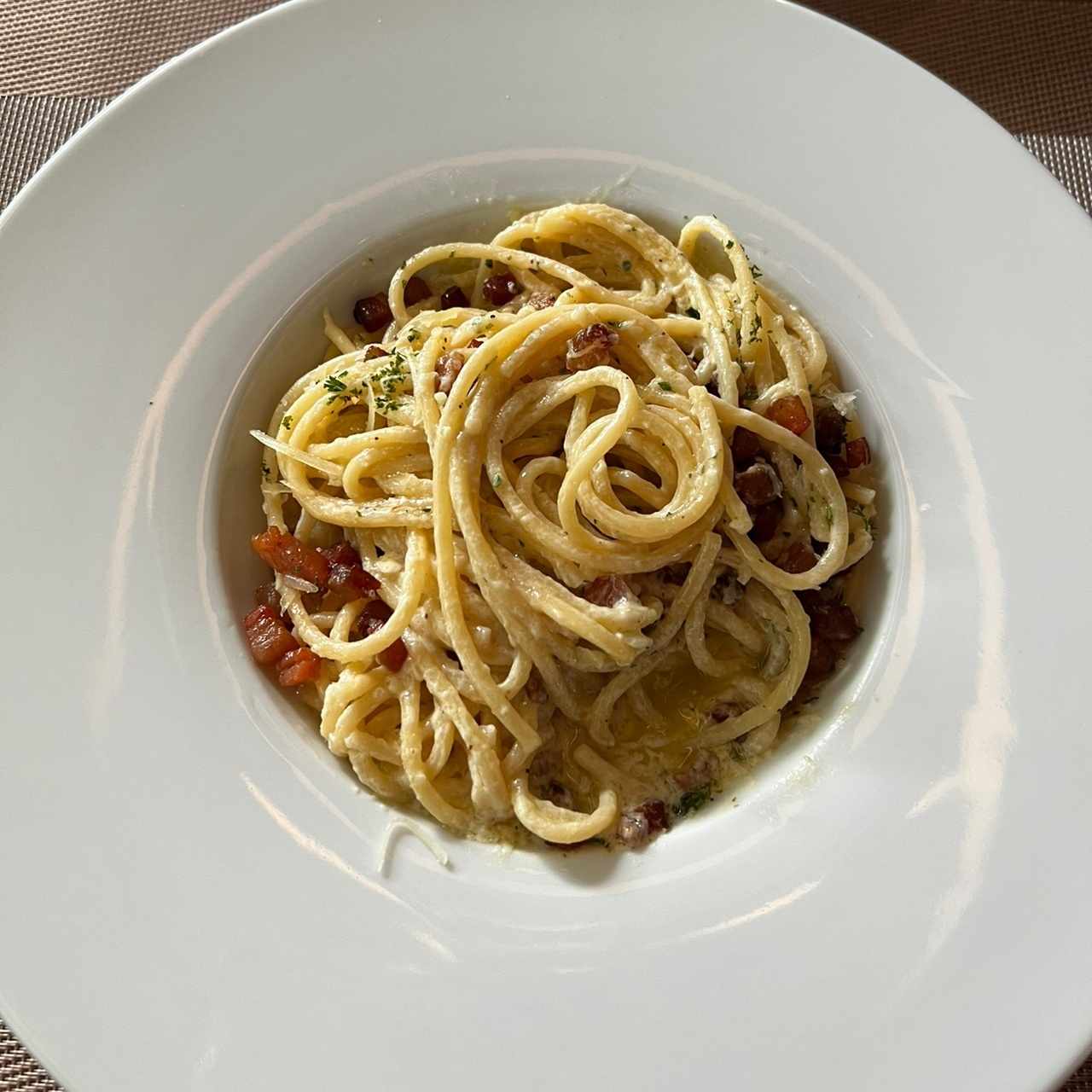 Pasta a la carbonara