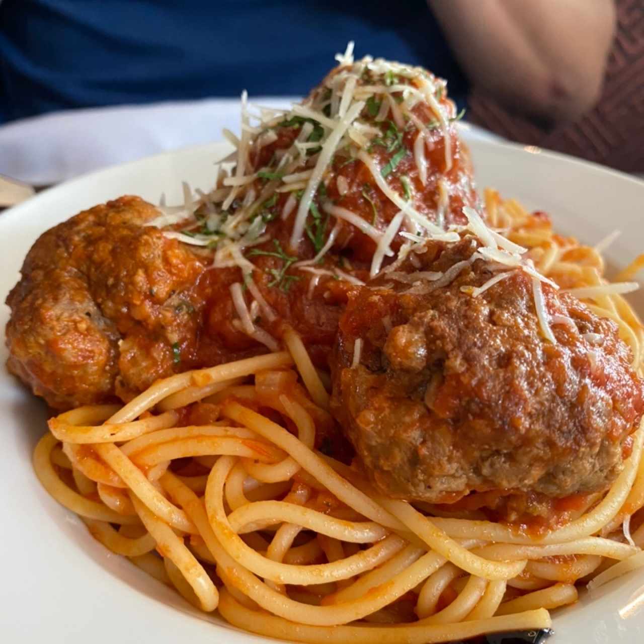 Meatballs pasta