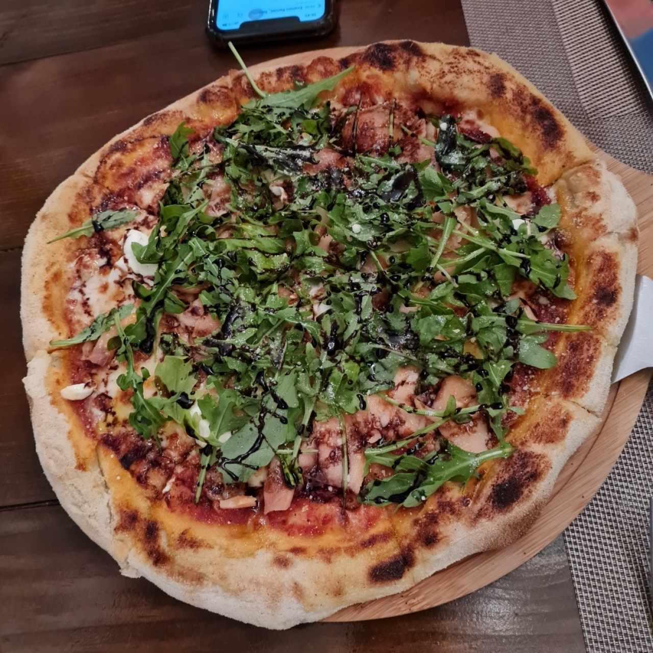 Pizza de salmón