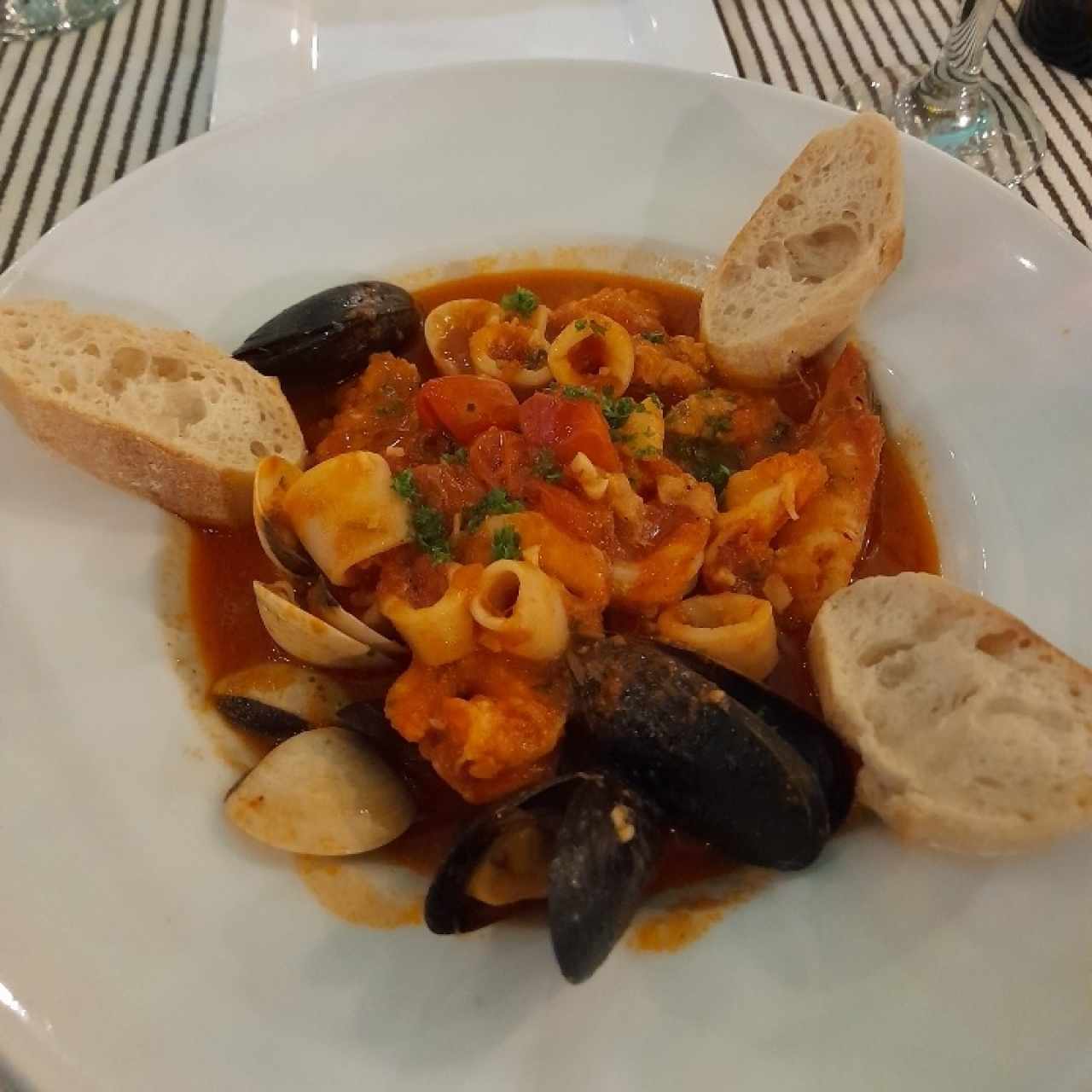 cazuela de mariscos