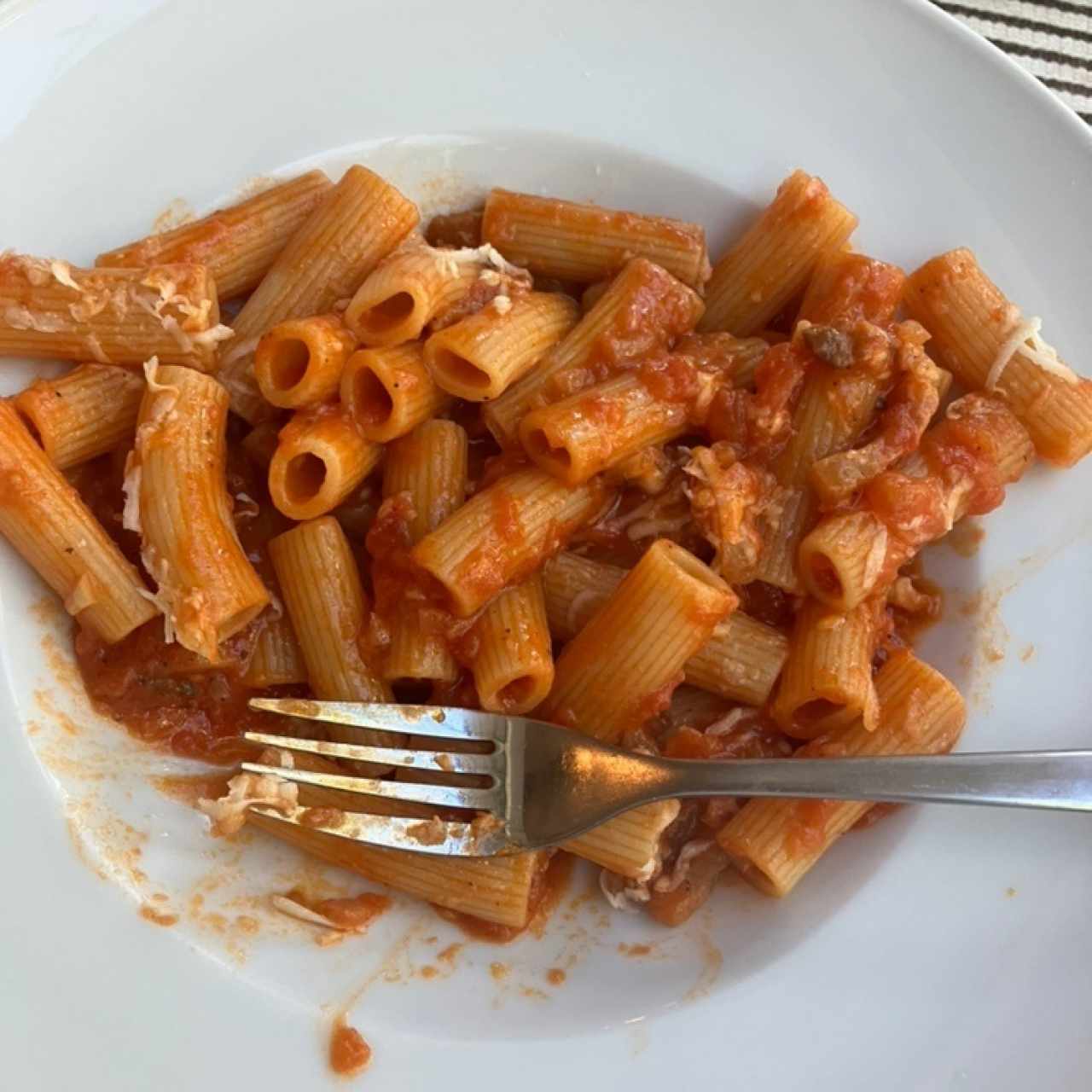 Rigatone a la amatriciana