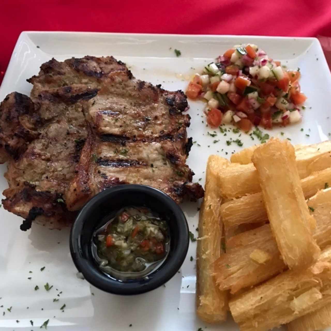 Chuletas de cerdo a la parrilla