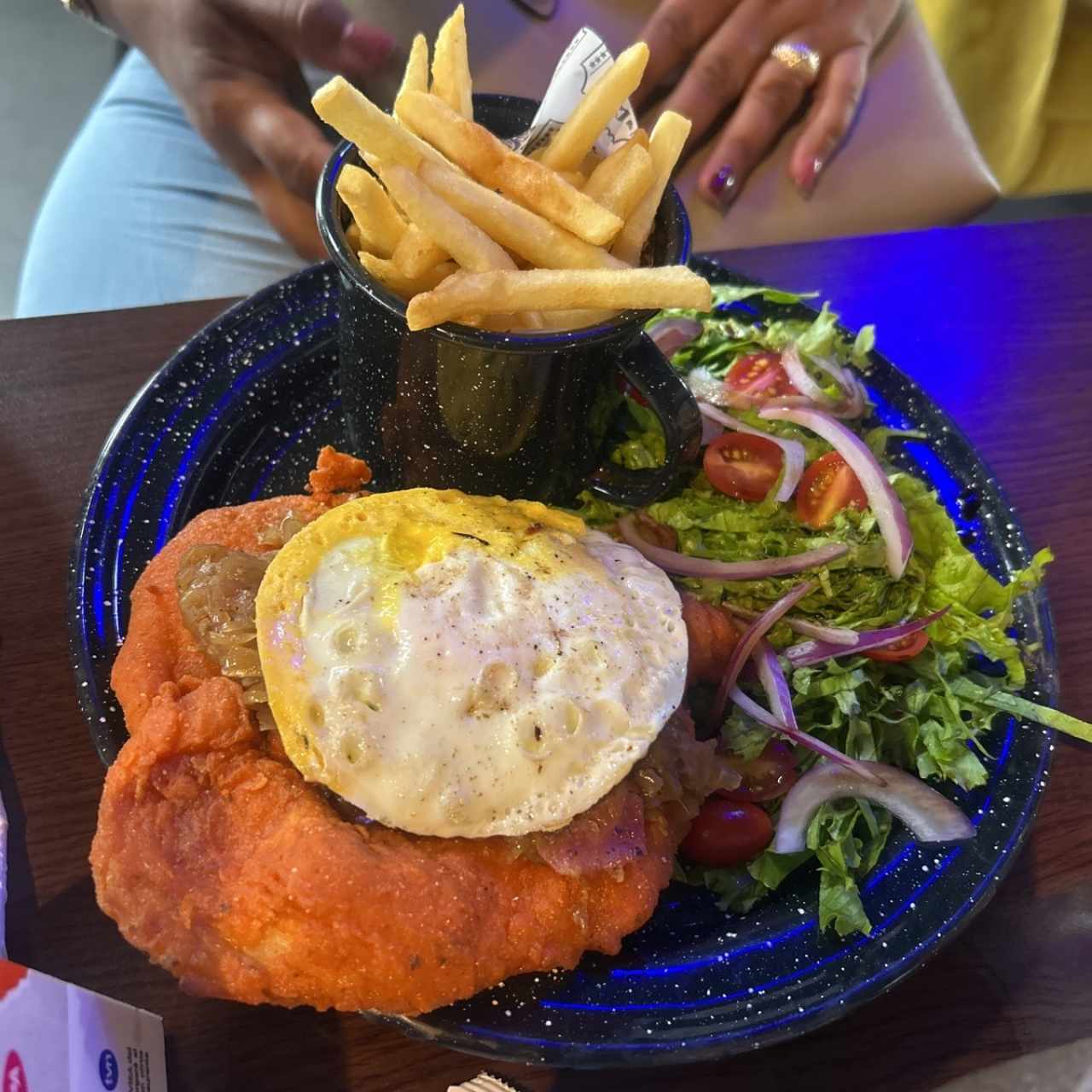 Milanesa de Pollo al Caballo
