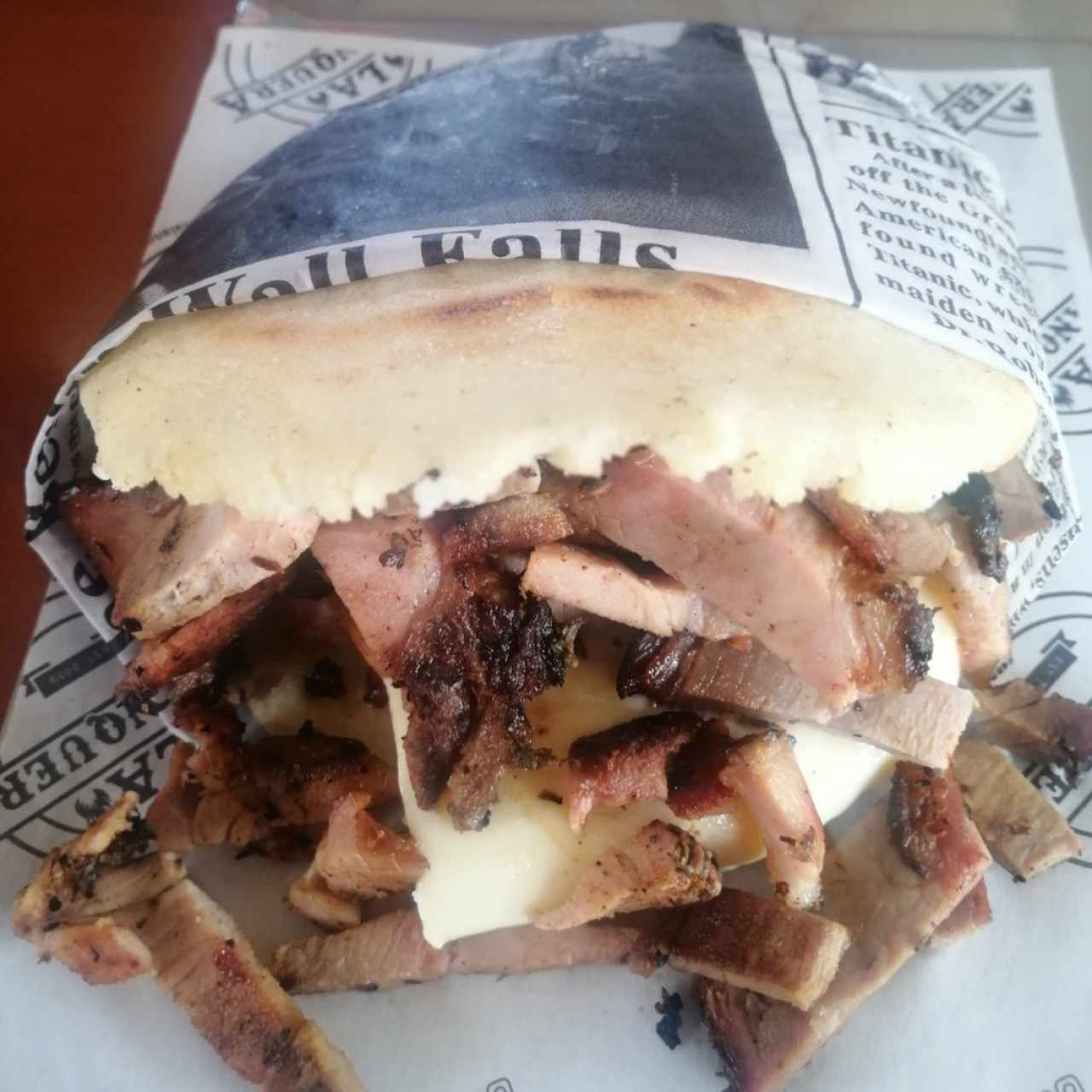 Arepa de cerdo