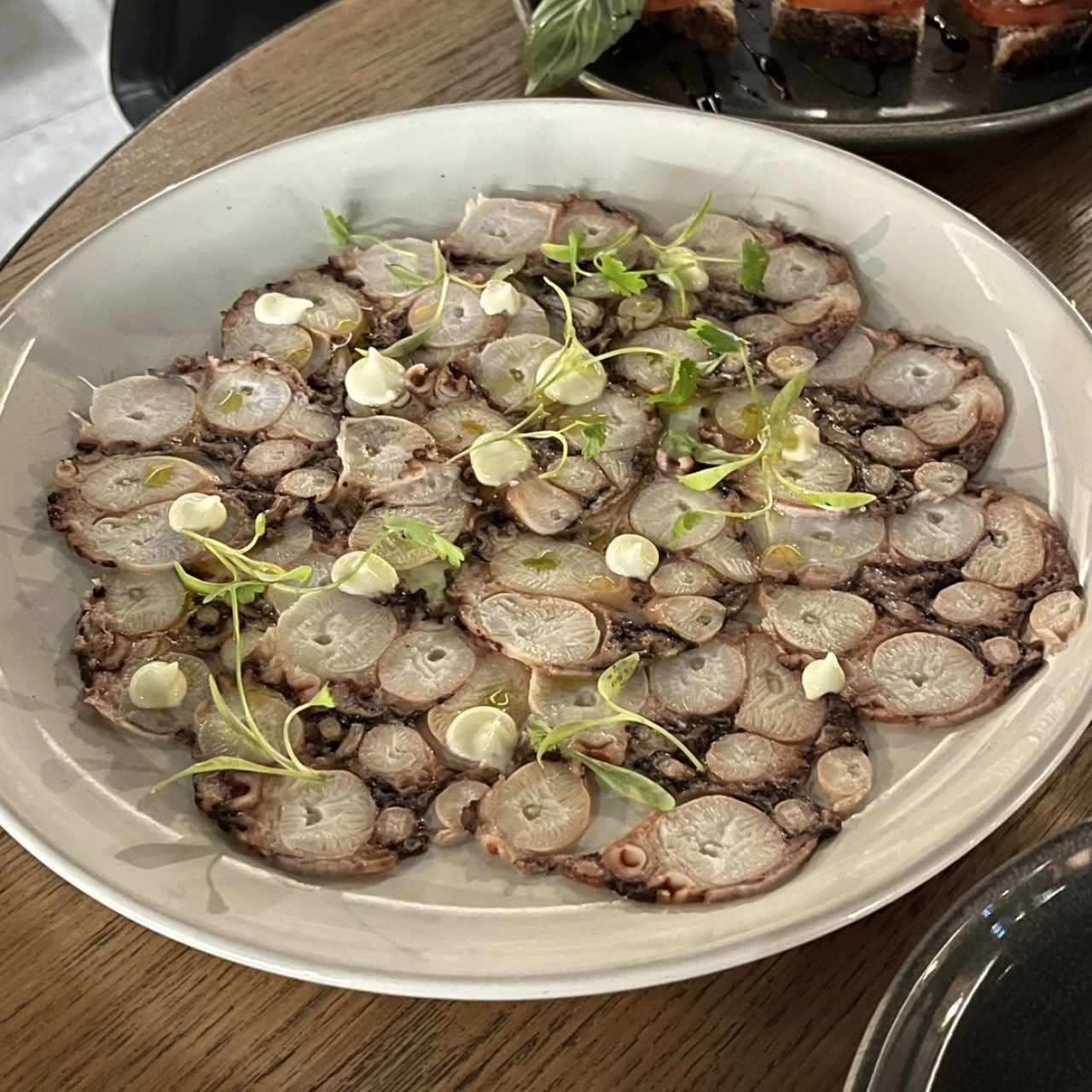 Menú - Carpaccio de Pulpo