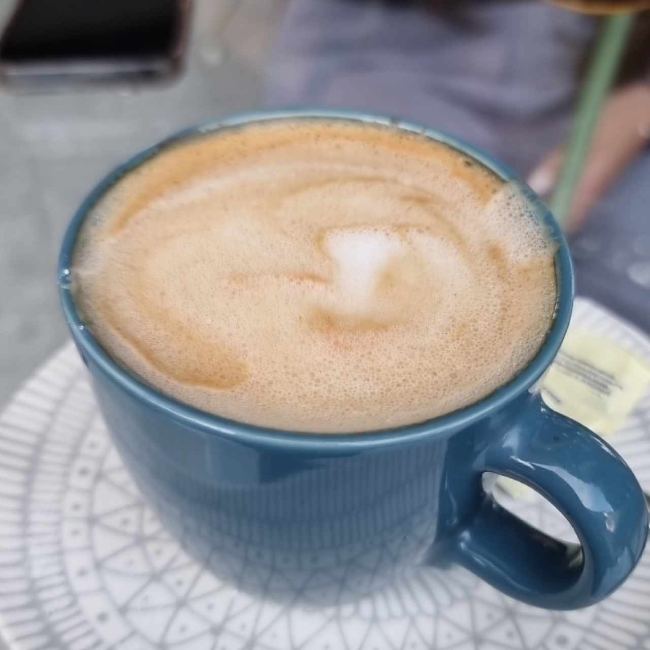 cappuccino con leche de almendras