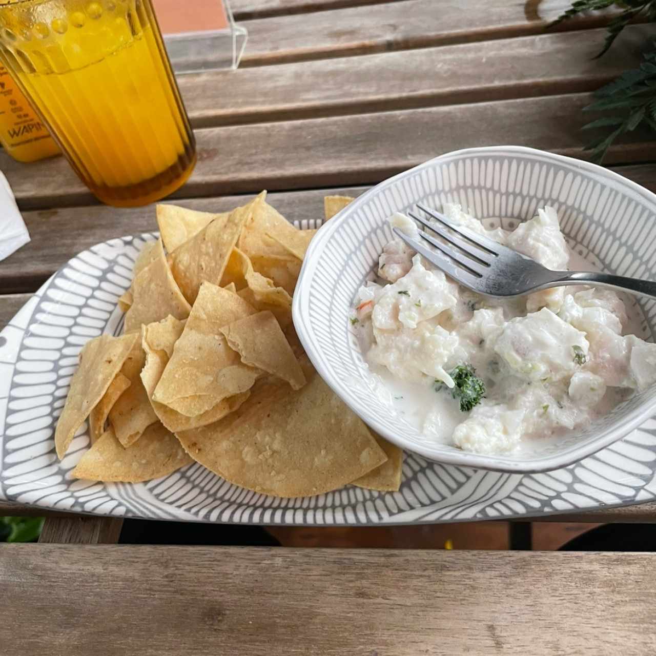 Ceviche con coco