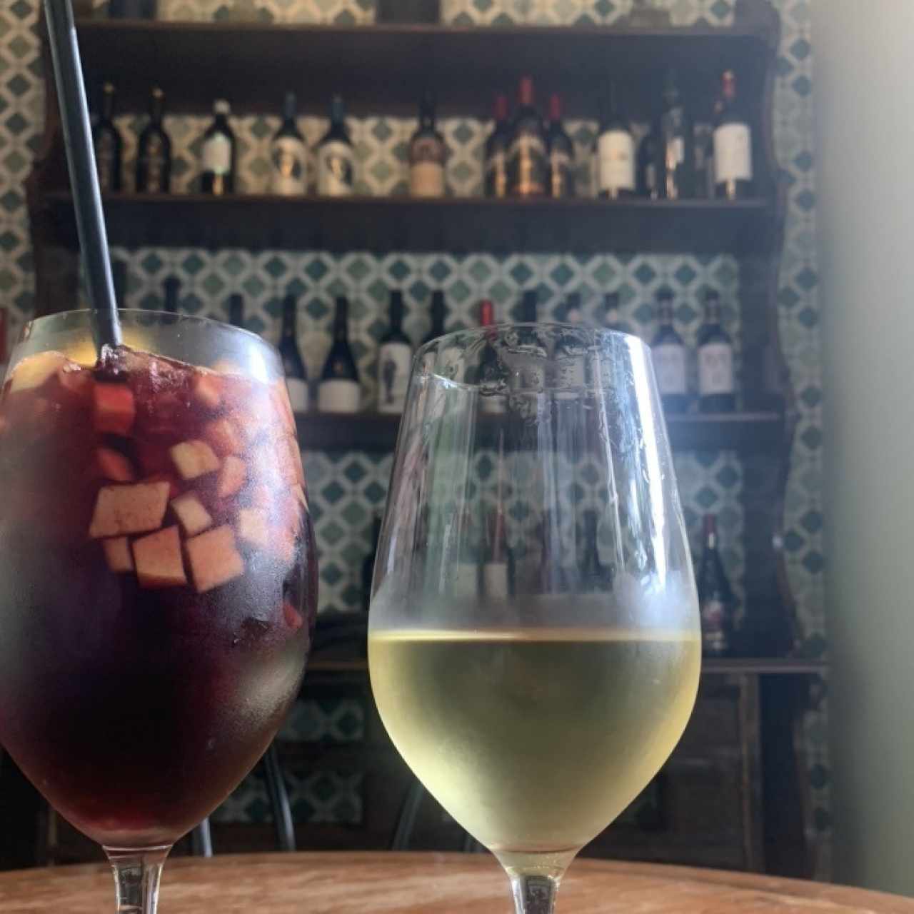 Vino blanco y sangria 