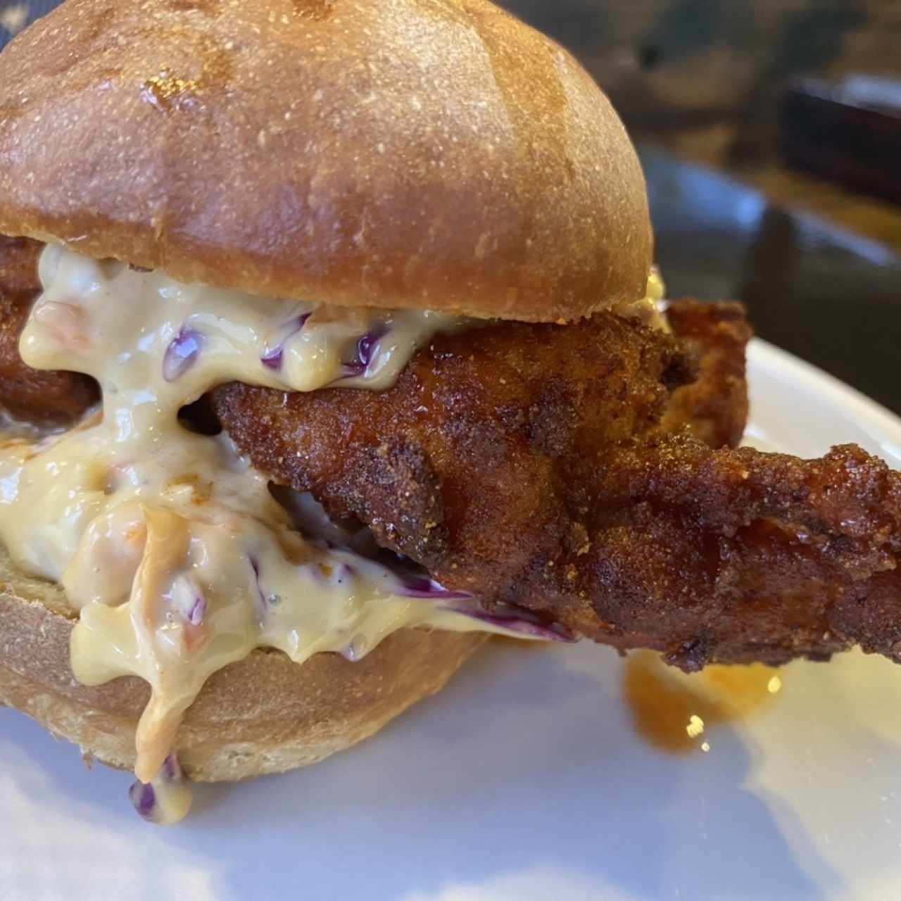 Spicy Honey Butter Chicken Sandwich