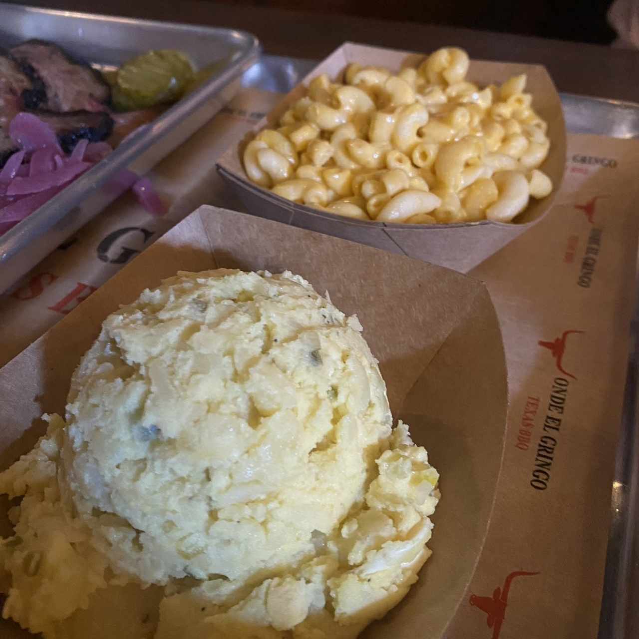 Mac & chesse y Potato salad