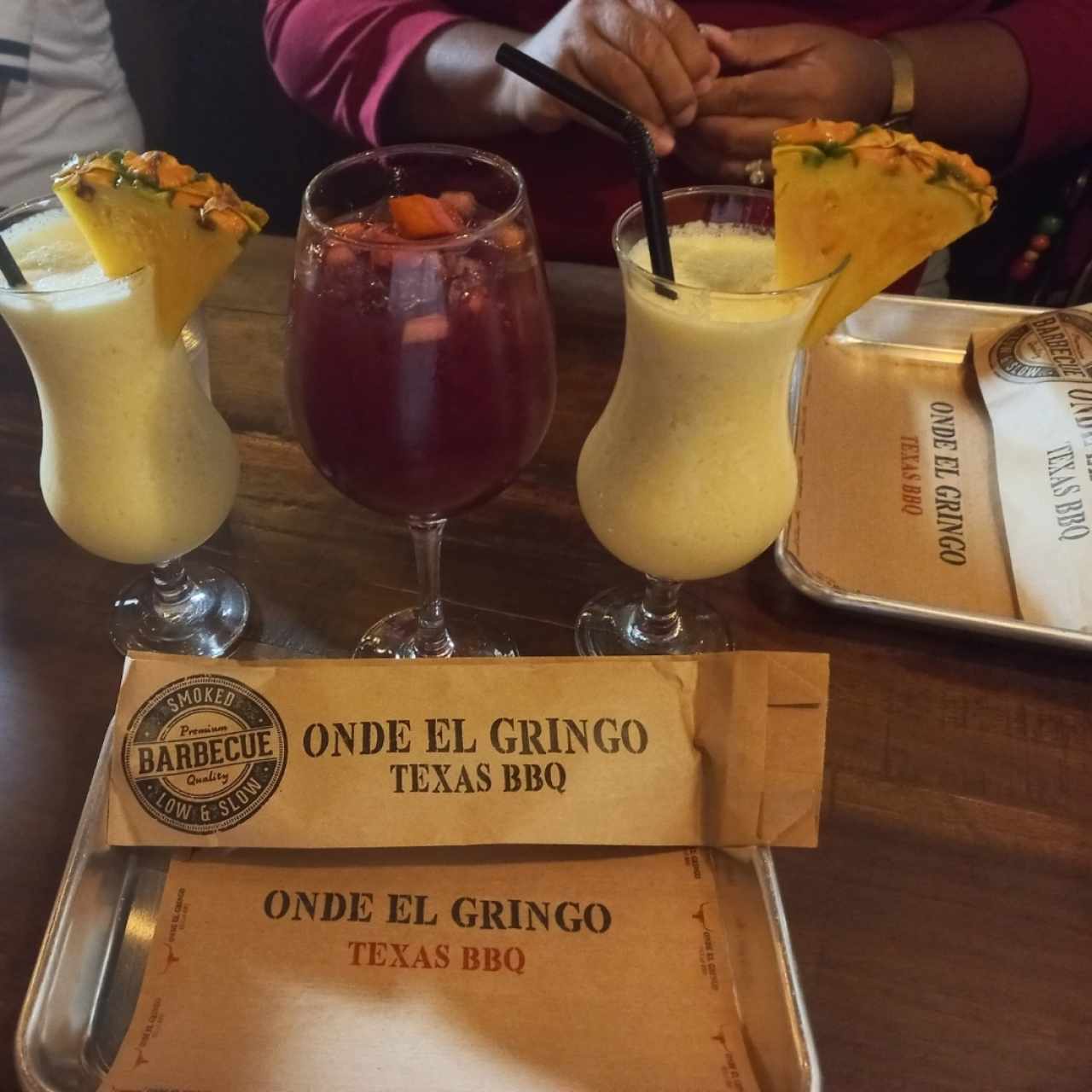 piña colada y sangría 