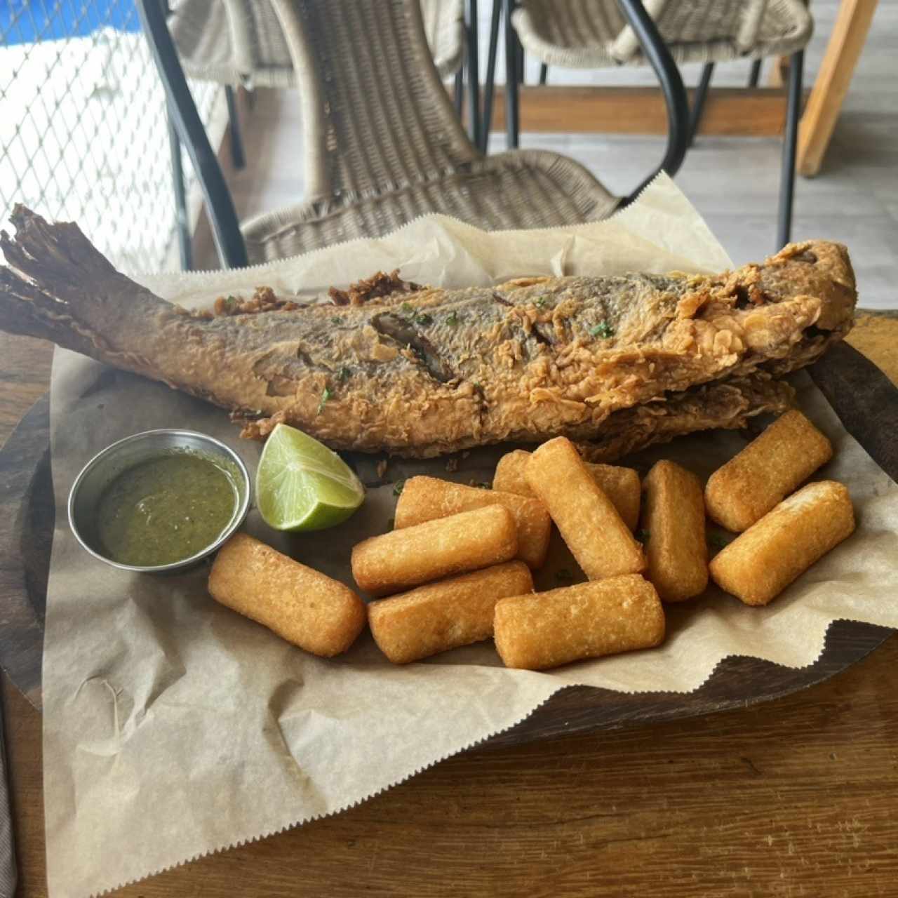 Pescado frito