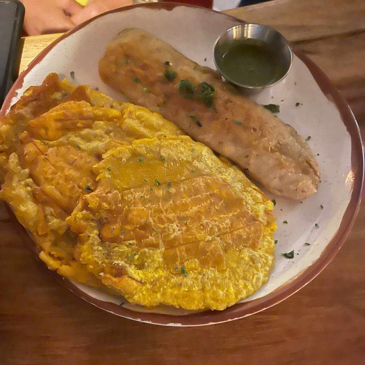 Patacones con pesacado 