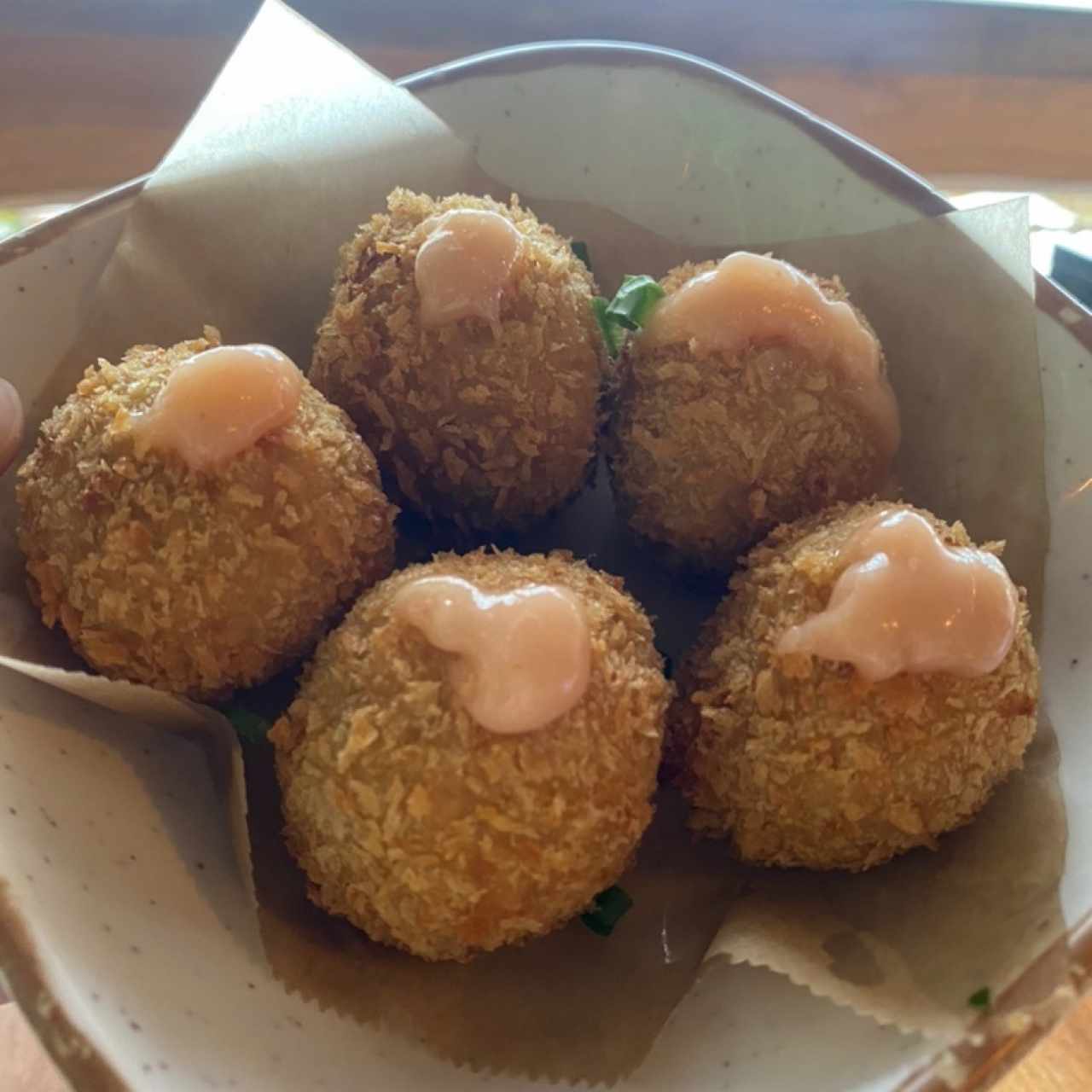 Croquetas de Plátano Maduro, Queso Feta y Jalea de Guayaba