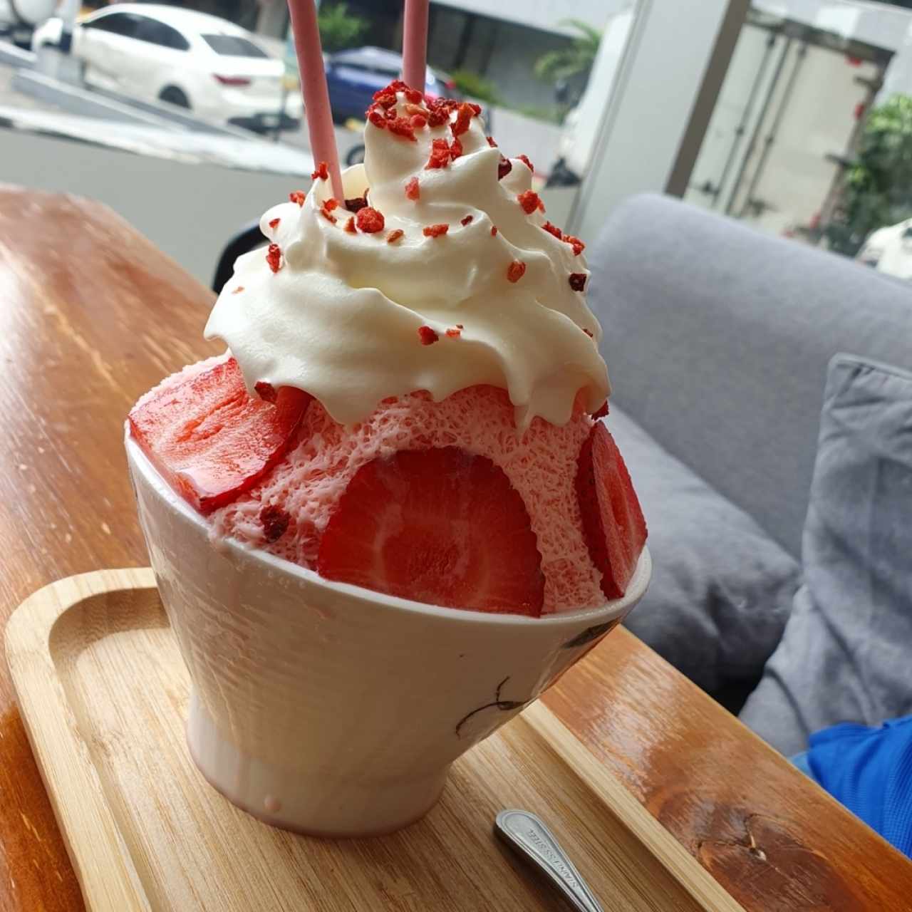 bingsu de fresa