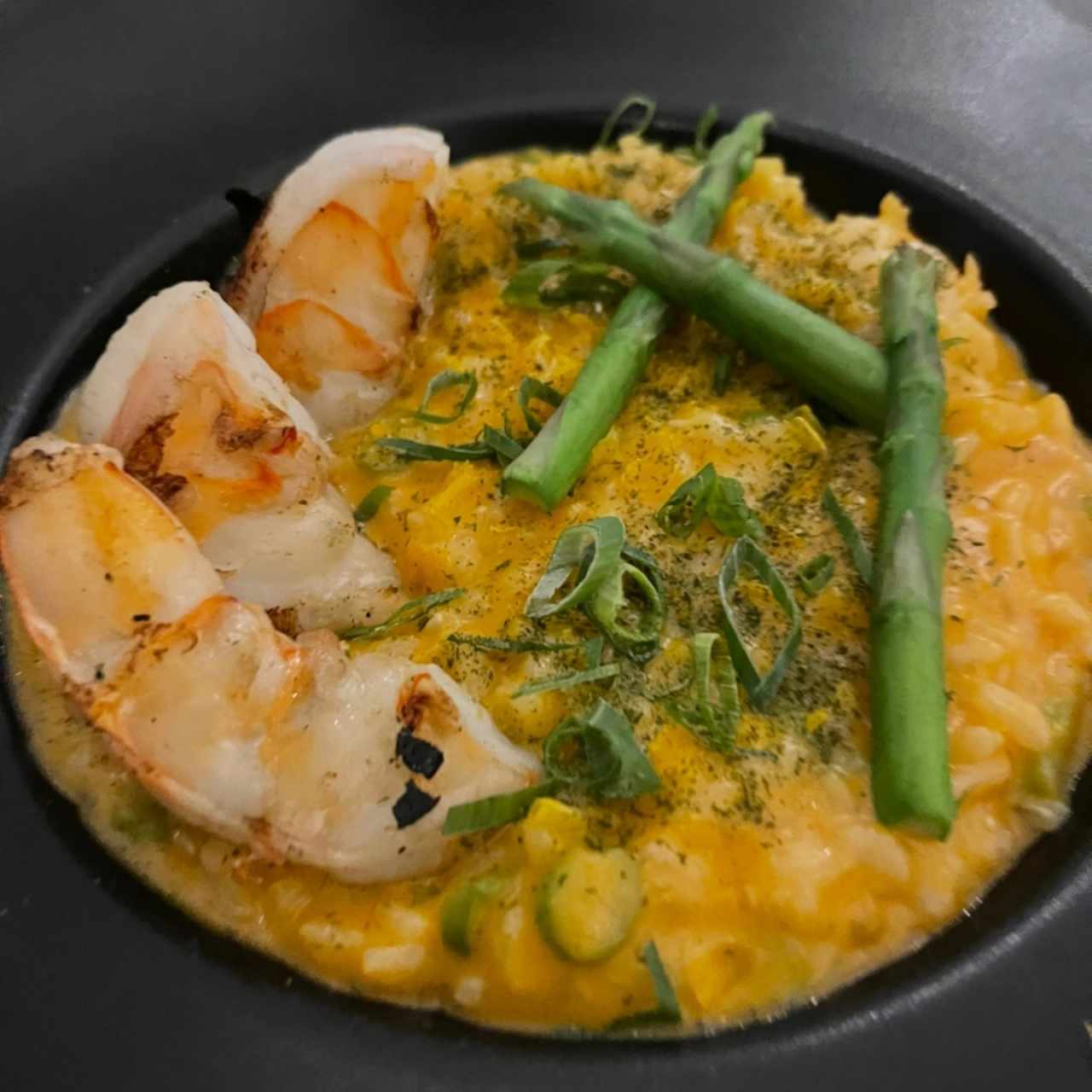 Risotto de langostinos