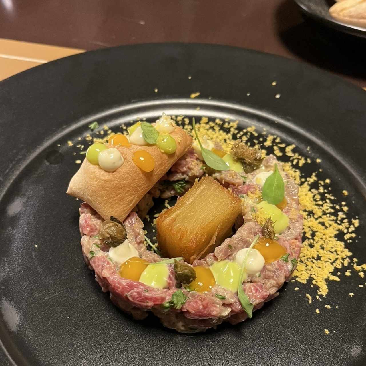 Steak tartare et pomme pont neuf