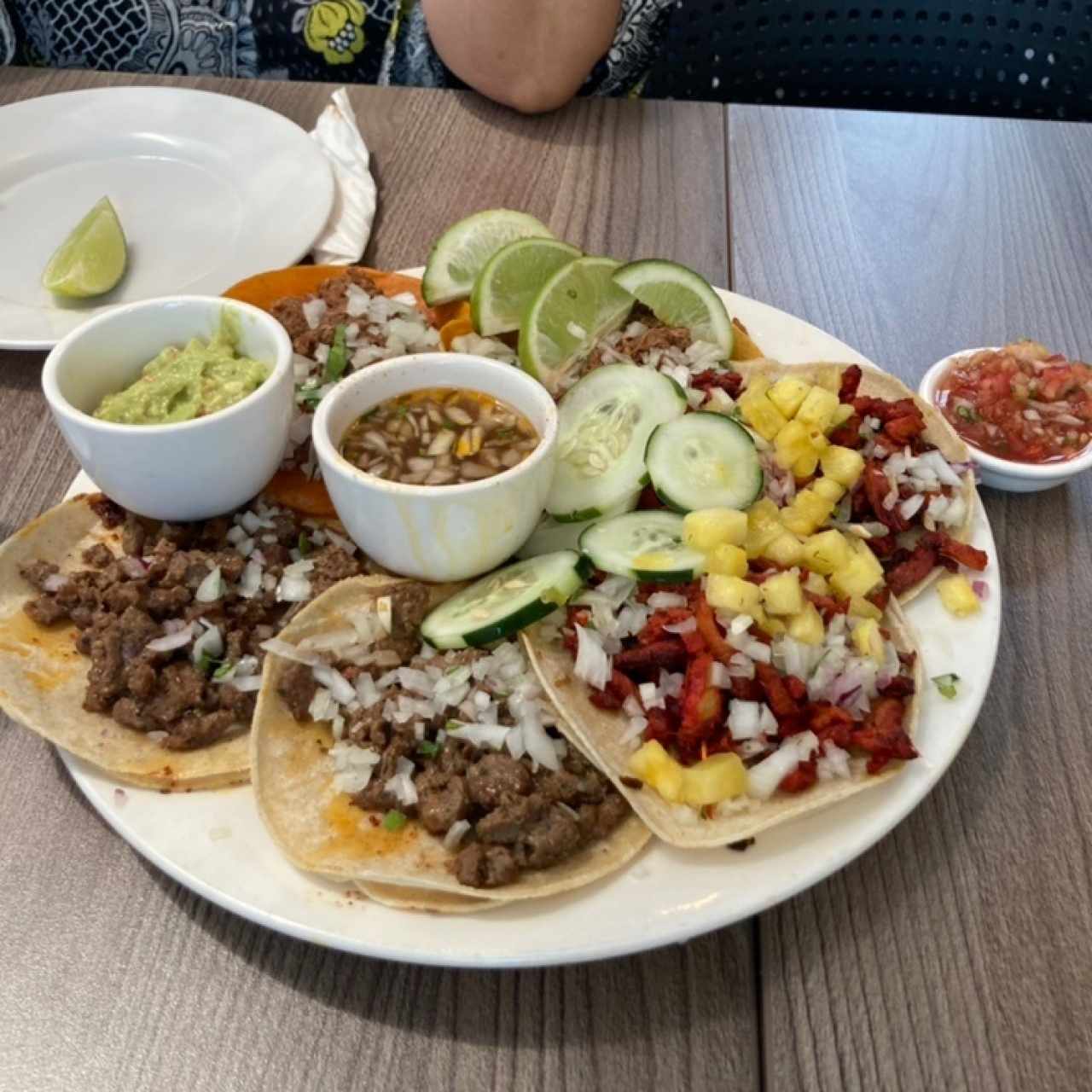 Bandeja de taco mixta