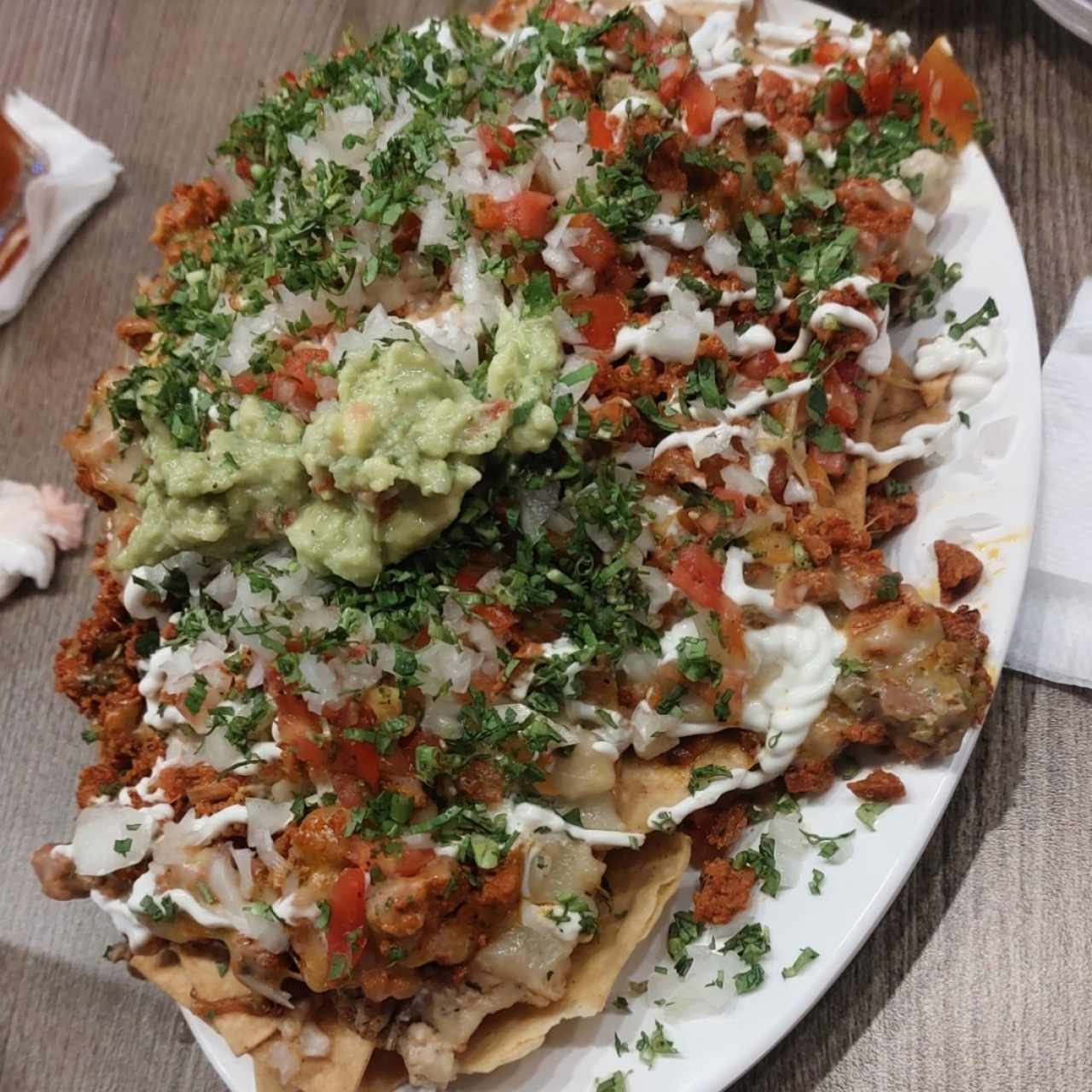 Nachos - Nachos premiun de pollo y chorizo