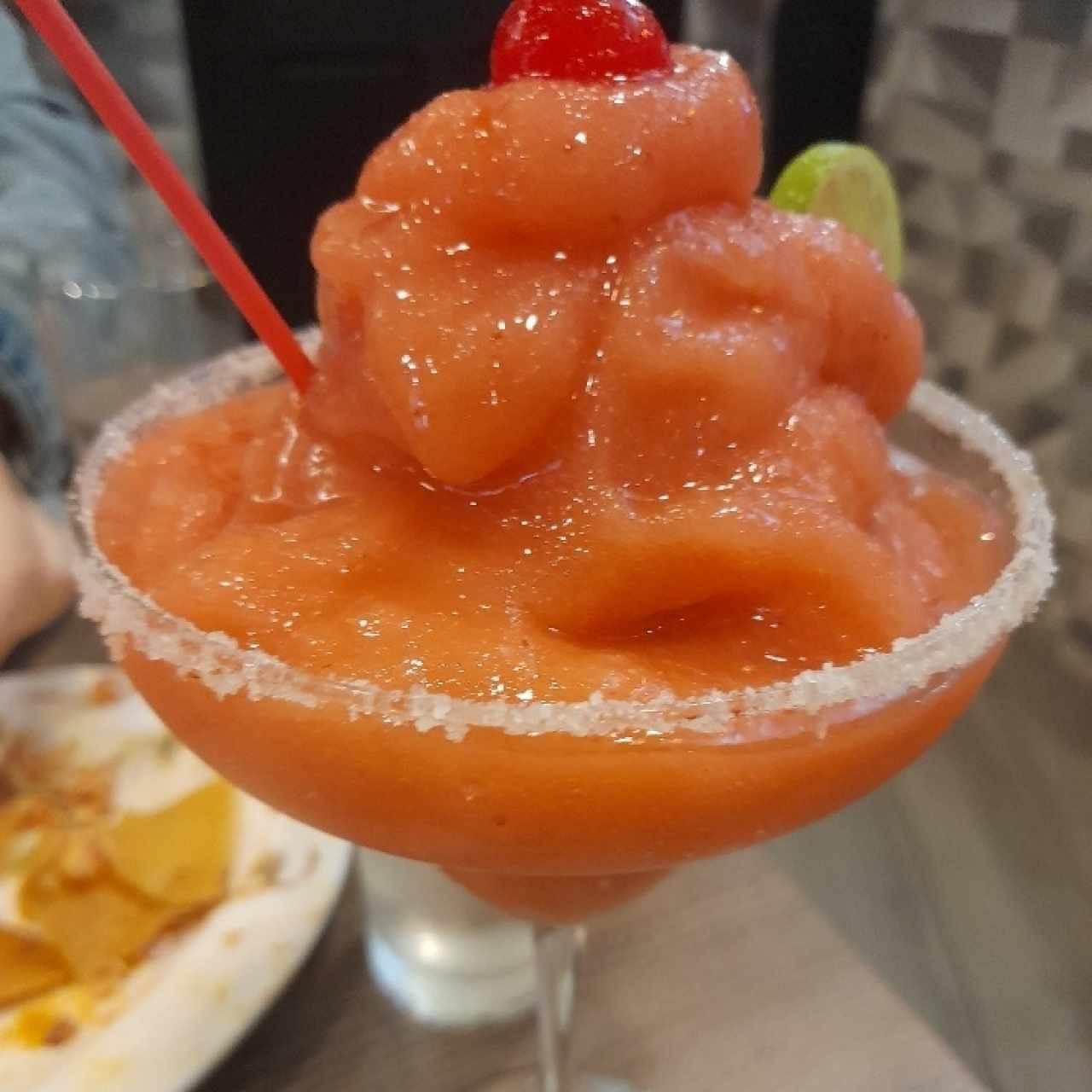 Margarita frozen de fresa