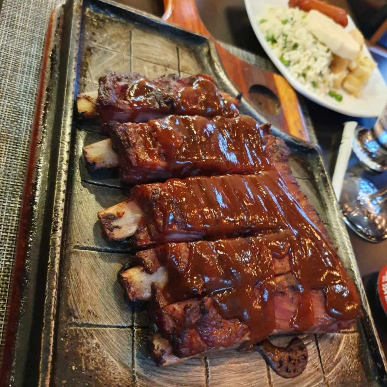 costillas de cerdo bbq 